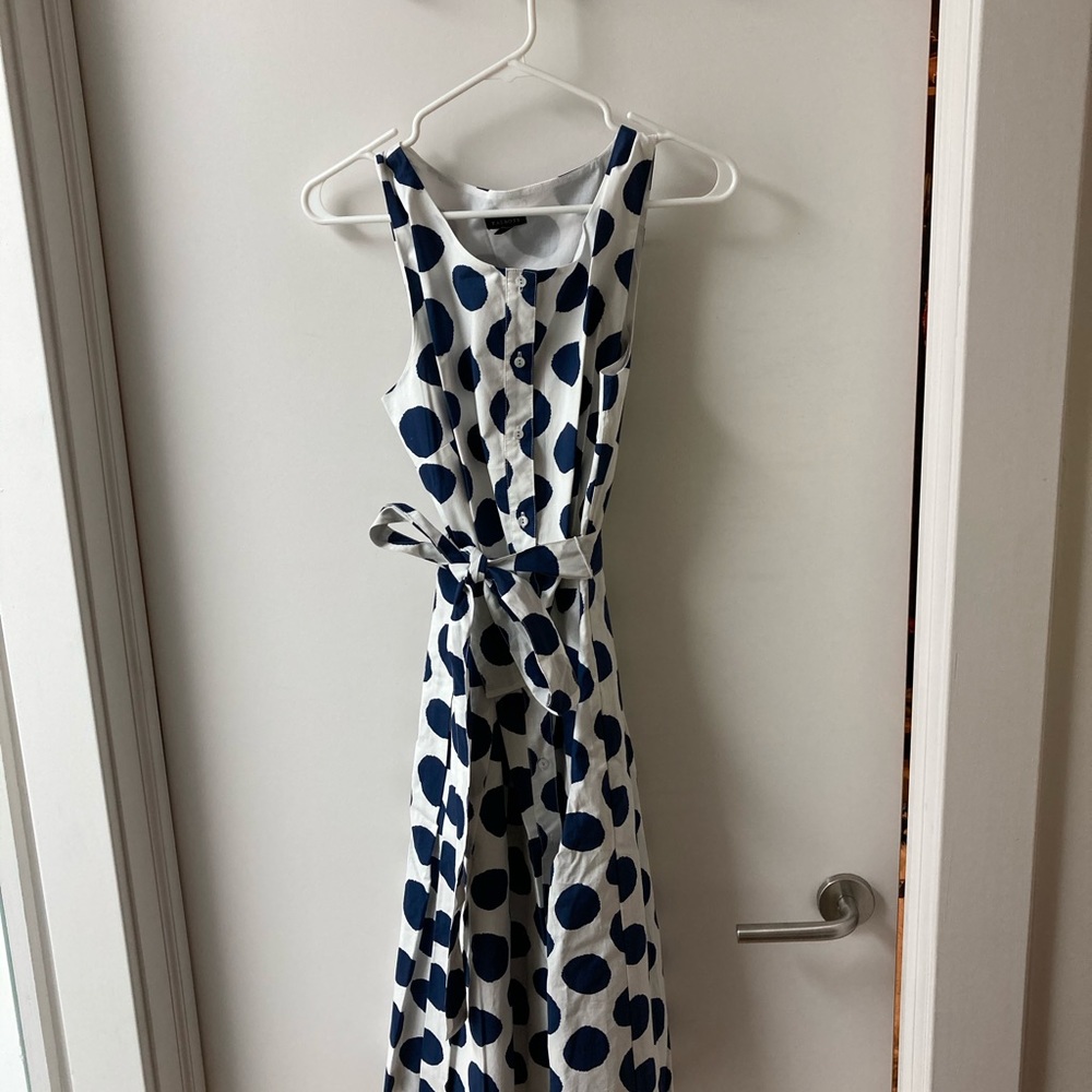 Size 10 blue and white Talbots dresse